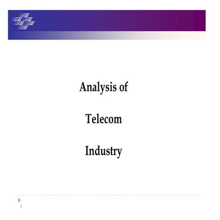 Sample report telecom industry