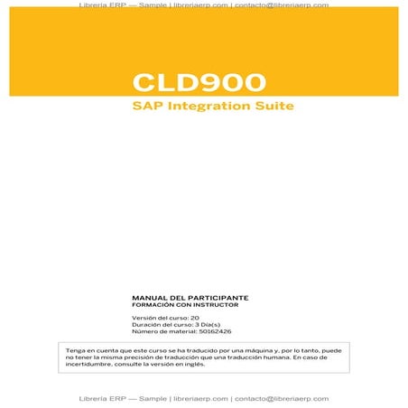 CLD900 Col20 SAP Integration Suite in SAP BTP