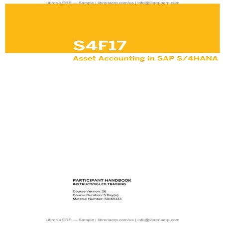 S4F17 Asset Accounting in SAP S/4HANA v2023