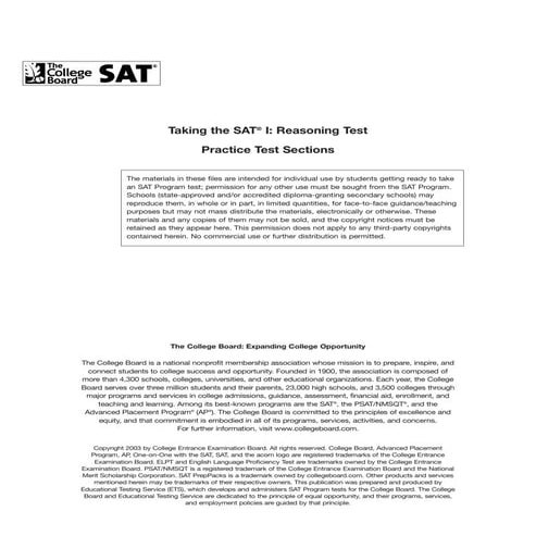 Sample SAT paper