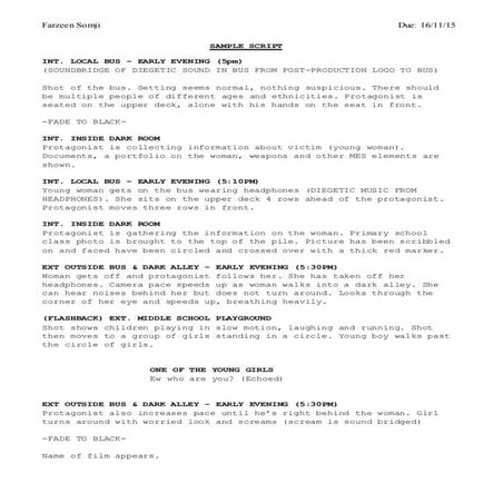 Script Draft - Farzeen