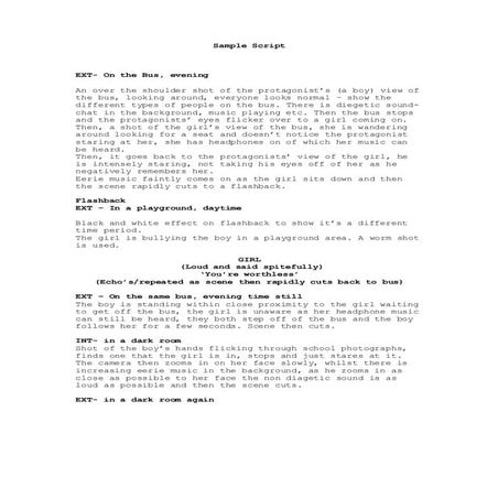 Script Draft - Olivia