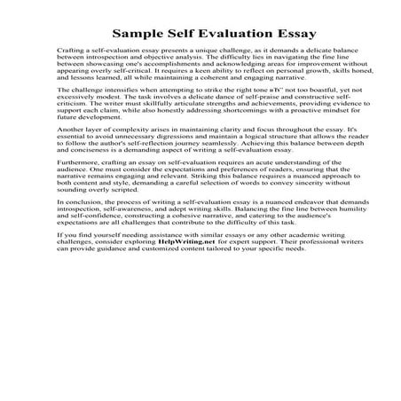 Sample Self Evaluation Essay.pdf