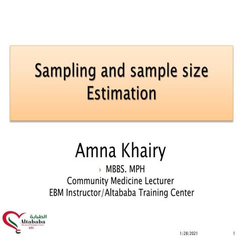 Sample size and sampleing