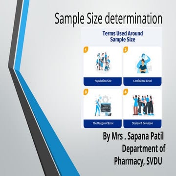 sample size determination and power of study