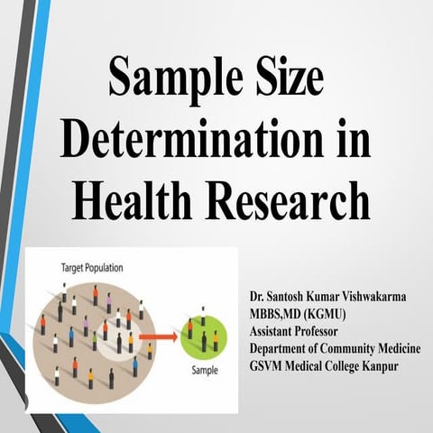 Sample Size determine in health research