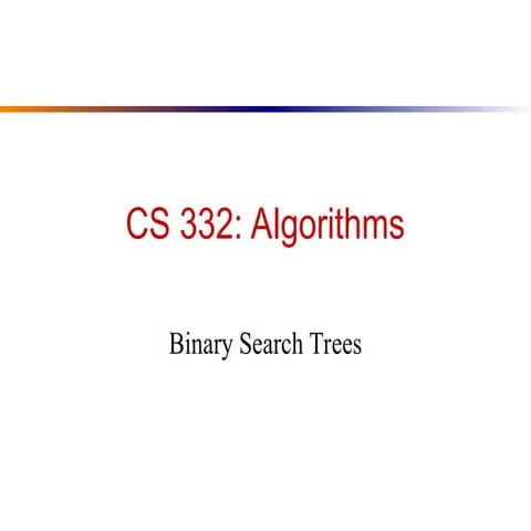 OPTIMAL BINARY SEARCH | PPTX