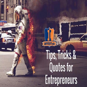 INVESTyR: Tips and Tricks for Entrepreneurs