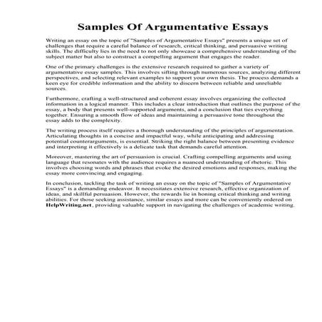 Samples Of Argumentative Essays.pdf