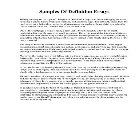 Samples Of Definition Essays.pdf