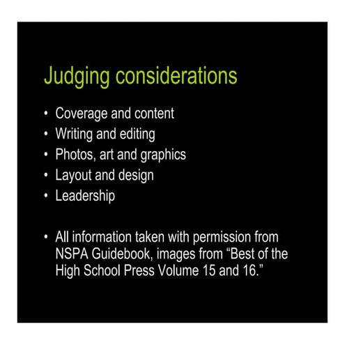 Editorial Leadership NSPA 2010 part  1