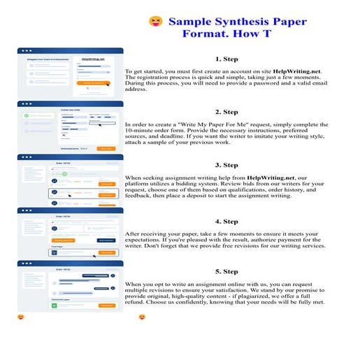 Sample Synthesis Paper Format. How T. Online assignment writing service.