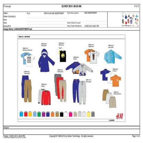 Tech Pack of T-shirt - Apparel Merchandising Assignment | PDF
