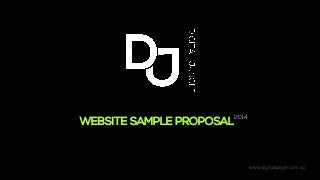 Sample Website Proposal Presentation