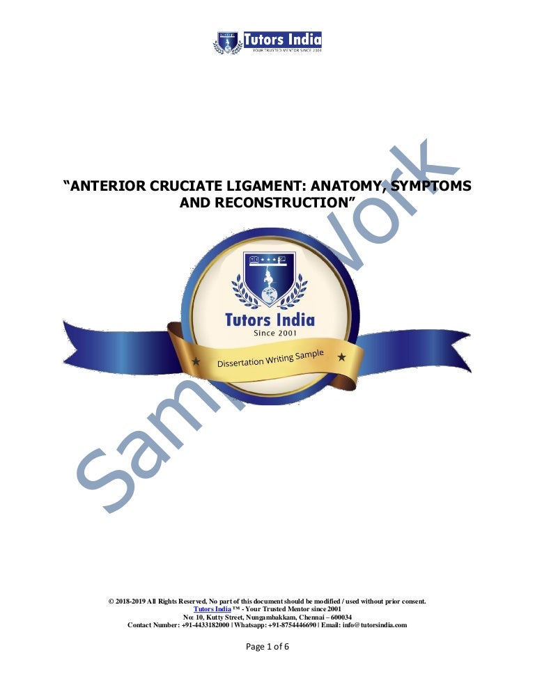 Phd thesis work