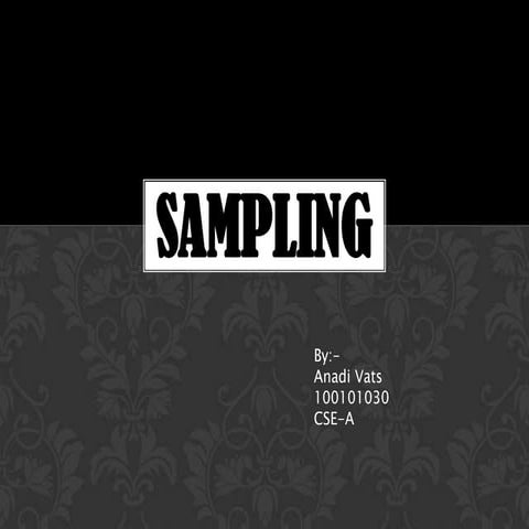 Sampling
