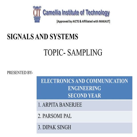 Signal Sampling
