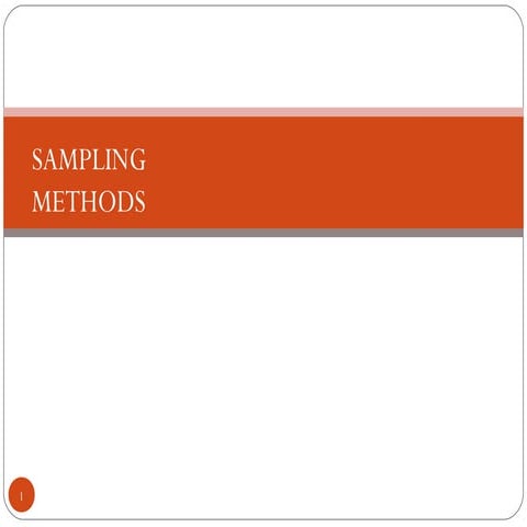 Sampling method in research