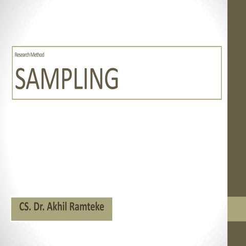 Sampling