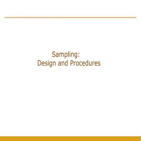 Sampling design and procedure of supply chain management | PPT