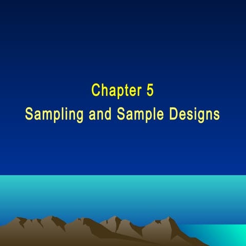 Steps in sampling design | PPTX