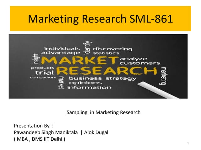 Sampling in Market Research