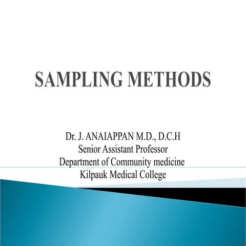 Sampling methods   16