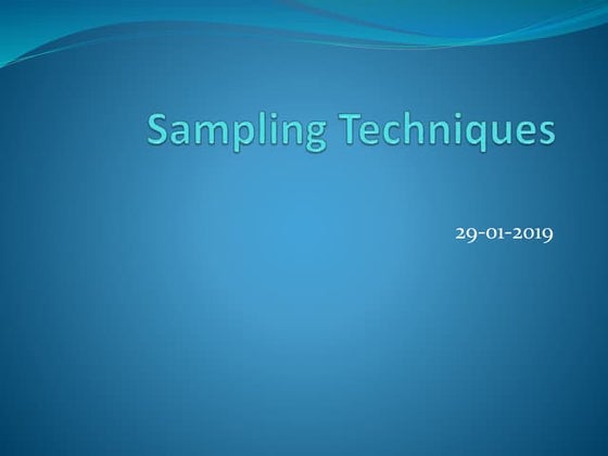 Sampling | PPT