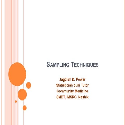 Sampling techniques | PPT
