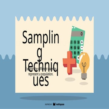 Sampling Techniques Education Presentation in Blue Cream Yellow Nostalgic Handdrawn Style.pptx