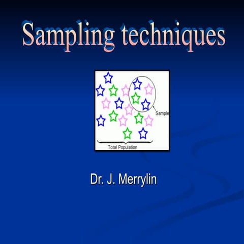 Research Methodology - Sampling Techniques | PPT