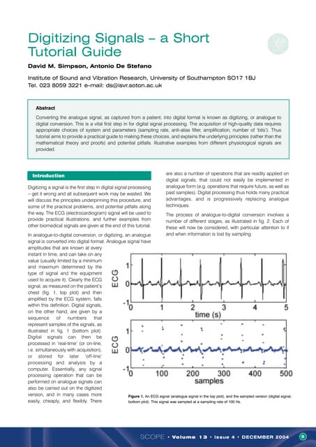 Medical applications of dsp | PPT