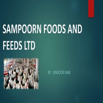 Sampoorn foods and feeds case study analysis