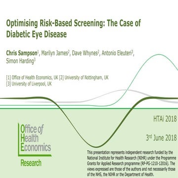 Optimising Risk-Based Screening: The Case of Diabetic Eye Disease