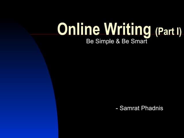 Online Writing