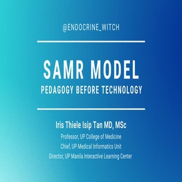 SAMR Model: Pedagogy Before Technology