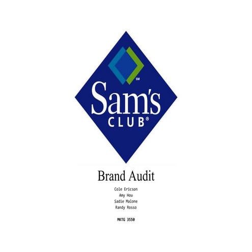 Sams clubbrandaudit