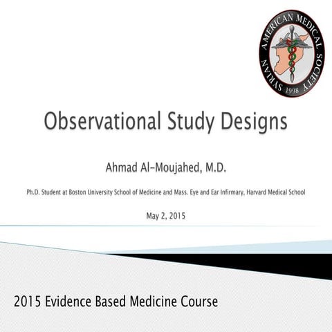 SAMS EBM Online Course: Observational Study Designs