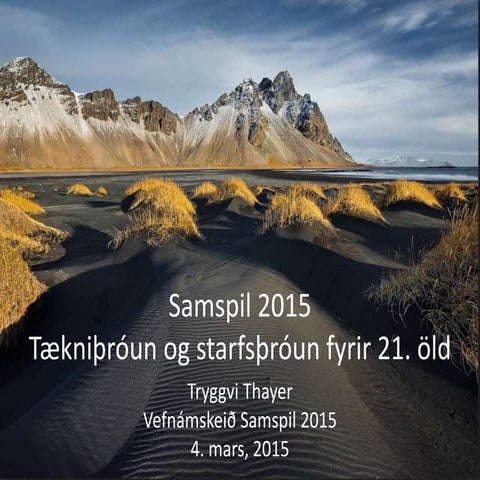 1. Vefnámskeið - Samspil 2015