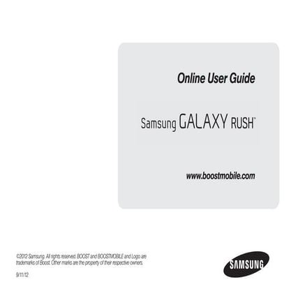Samsung Galaxy Rush Manual / User Guide