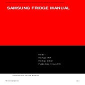 Samsung fridge manual