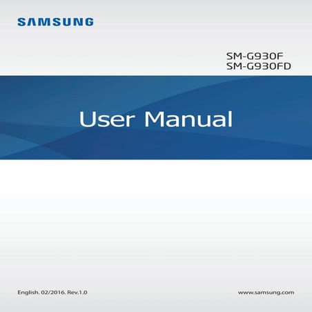 Samsung Galaxy S7 Manual / User Guide
