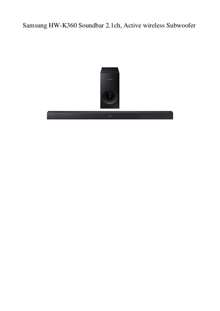 samsung hw k360 soundbar with wireless subwoofer