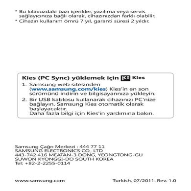 Samsung kullanim | PDF