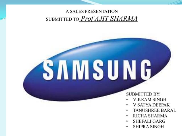 Samsung Powerpoint Template