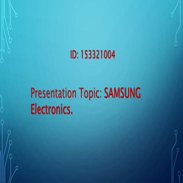 Samsung presentation