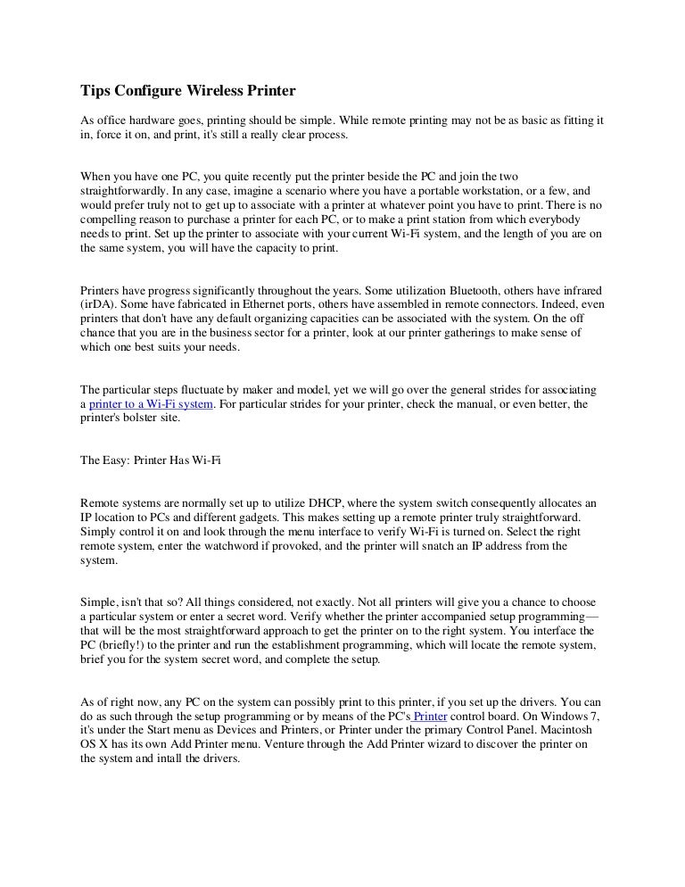 easy printer to set up