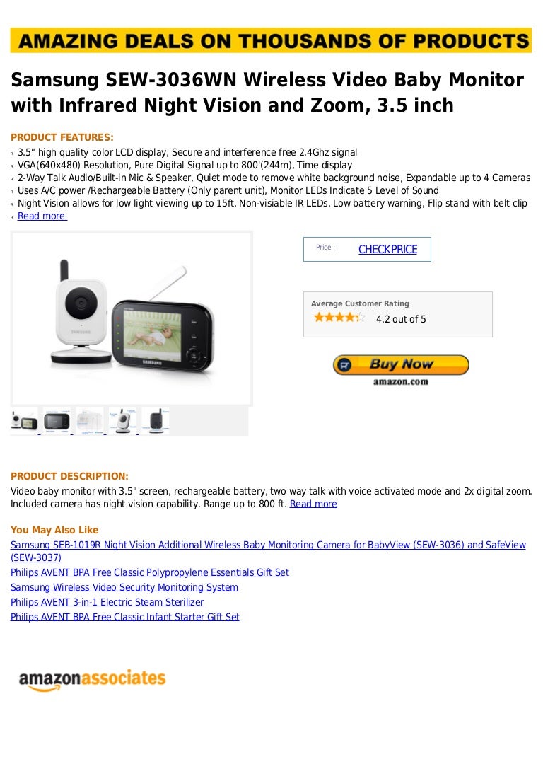 samsung wireless baby monitor