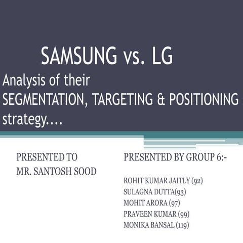 Samsung vs lg