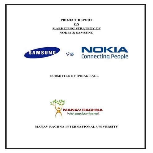 Samsung vs Nokia-Comparative Marketing Analysis